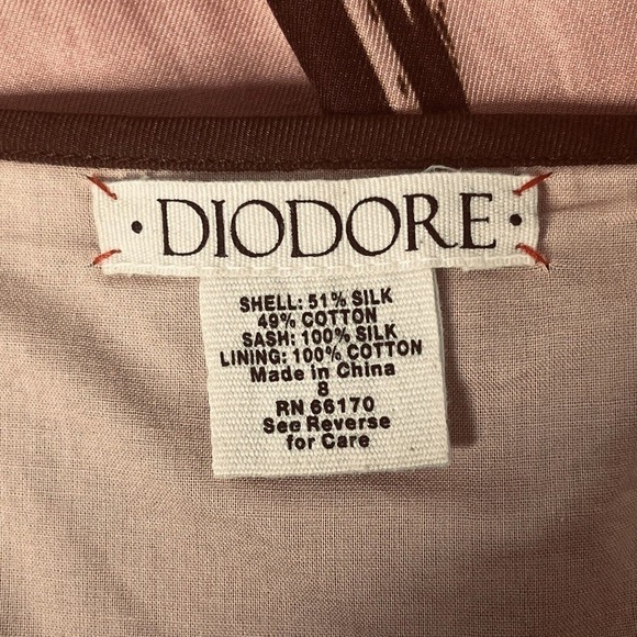 Diodore Anthropologie Size 8 Elephant March Dress Silk Blend Square Neck Lined - Picture 8 of 10